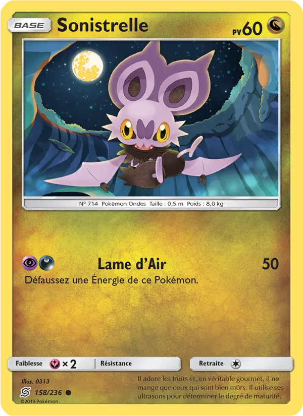 Sonistrelle – carte Pokémon TCG Commune n°158