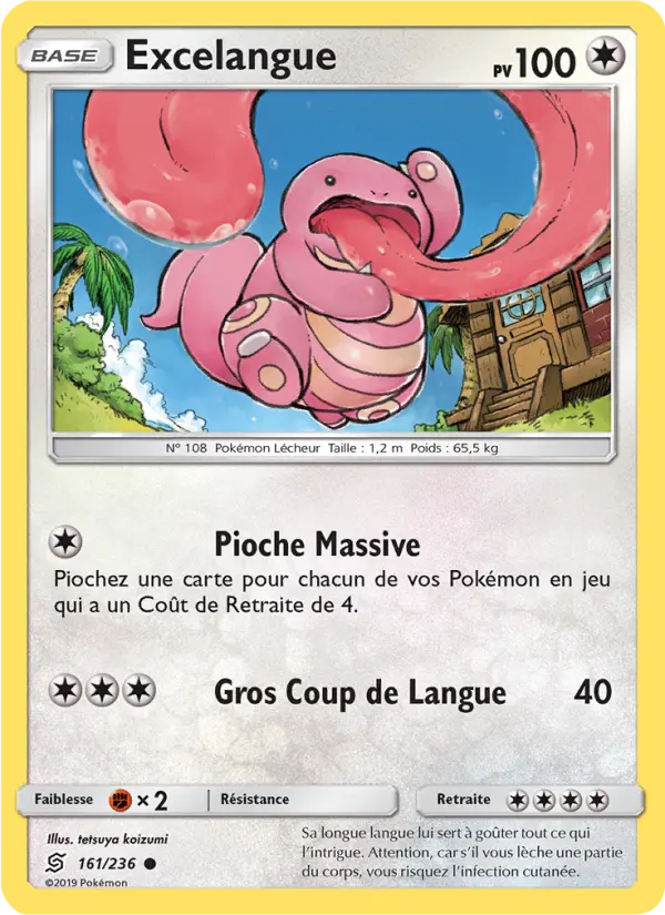 Excelangue – carte Pokémon TCG Commune n°161