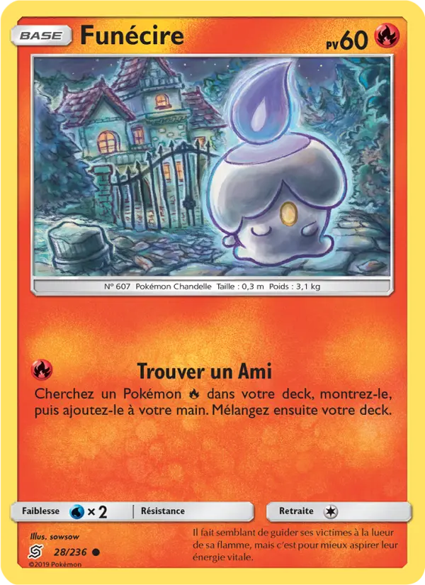 Funécire – carte Pokémon TCG Commune n°28