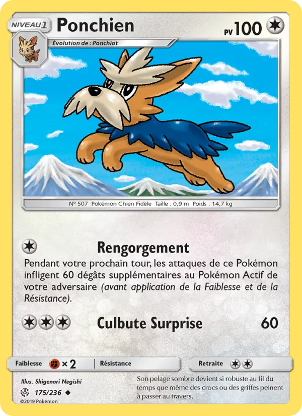 Ponchien – carte Pokémon TCG Peu Commune n°175
