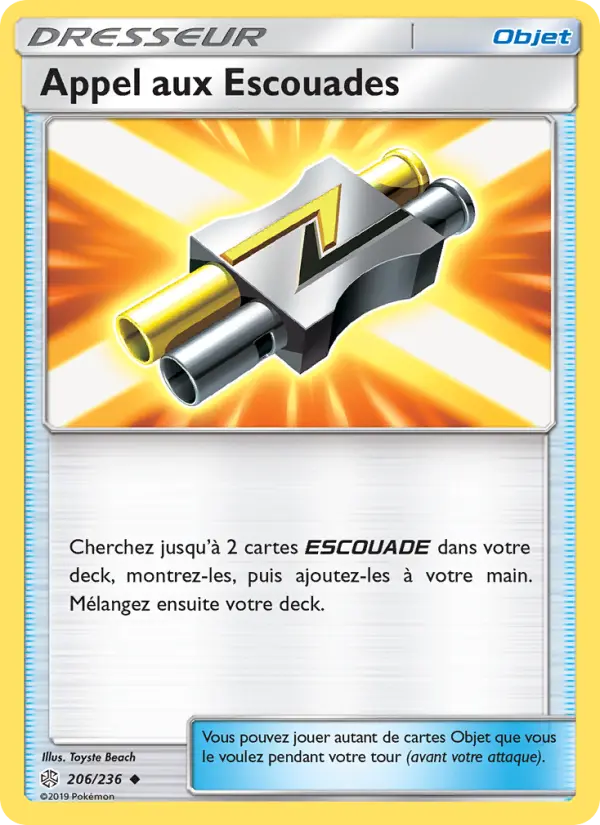Appel aux Escouades – carte Pokémon TCG Peu Commune n°206