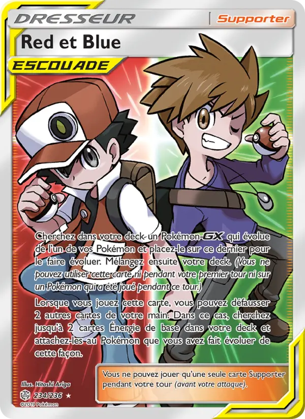 Red et Blue – carte Pokémon TCG Ultra Rare n°234