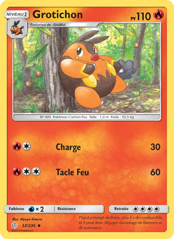 Grotichon – carte Pokémon TCG Peu Commune n°32