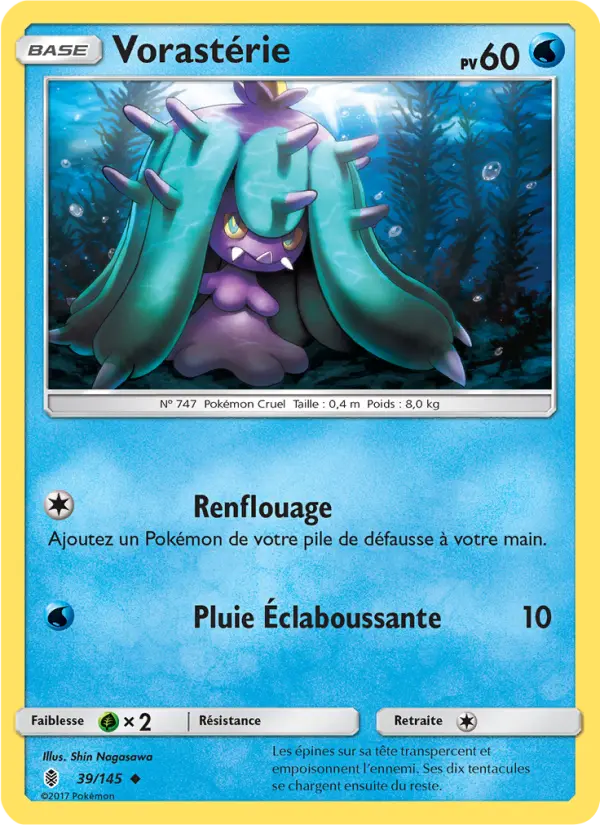 Vorastérie – carte Pokémon TCG Peu Commune n°39