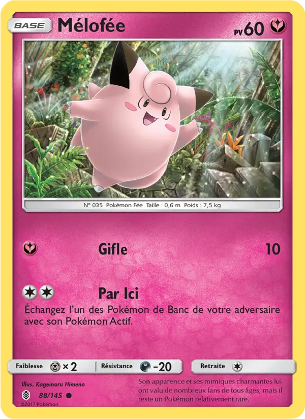Mélofée – carte Pokémon TCG Commune n°88