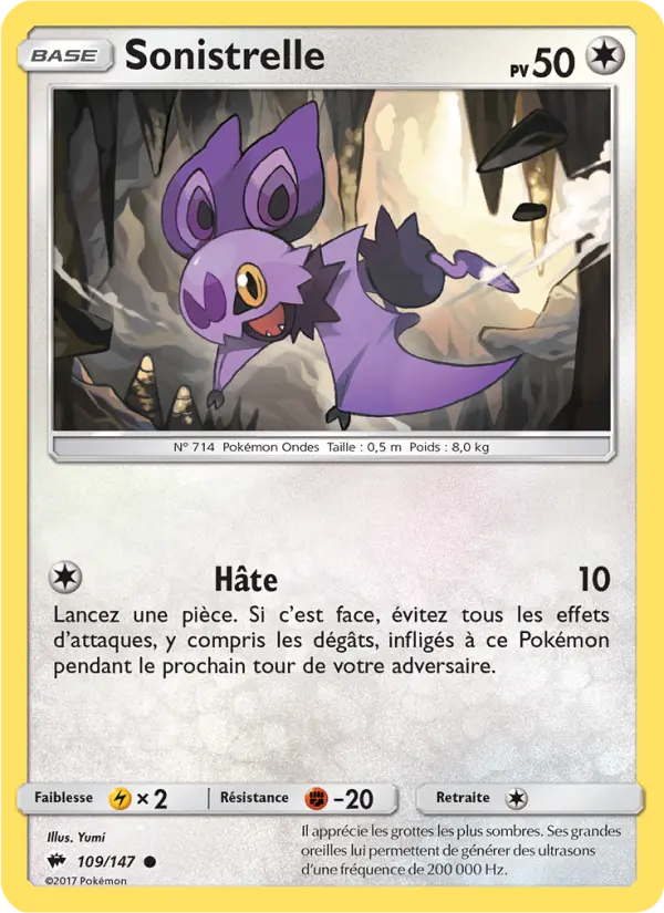 Sonistrelle – carte Pokémon TCG Commune n°109