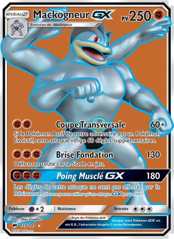 Mackogneur GX – carte Pokémon TCG Ultra Rare n°135
