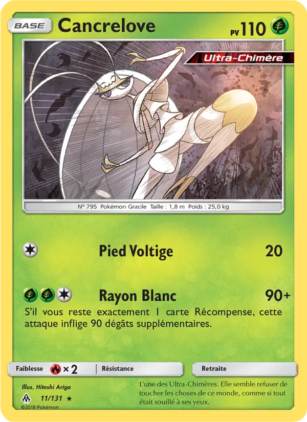 Cancrelove – carte Pokémon TCG Rare n°11