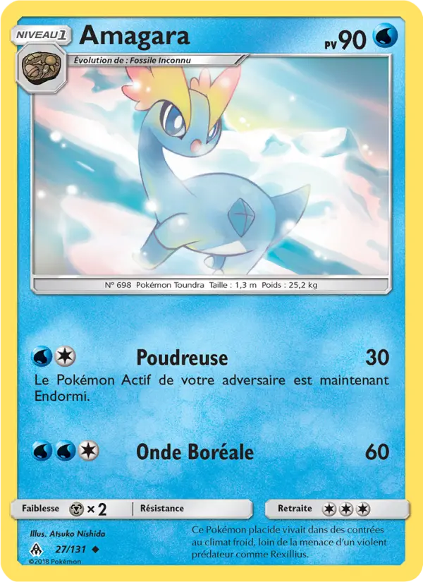 Amagara – carte Pokémon TCG Peu Commune n°27