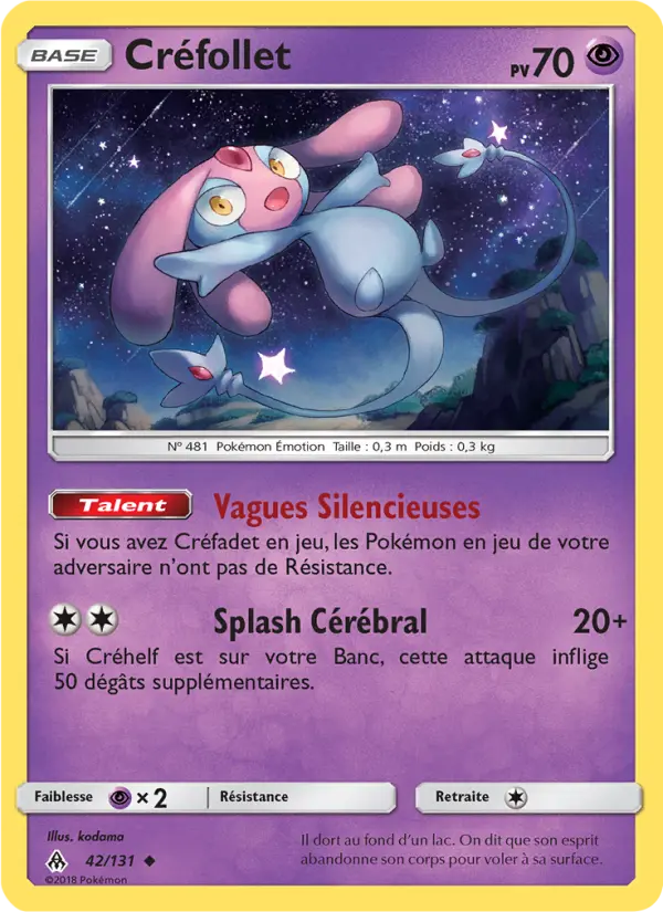 Créfollet – carte Pokémon TCG Peu Commune n°42