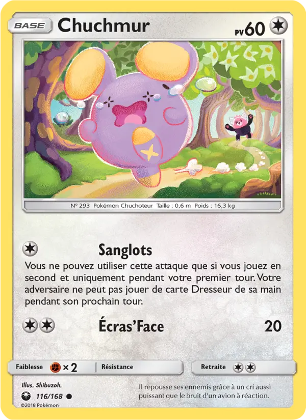 Chuchmur – carte Pokémon TCG Commune n°116