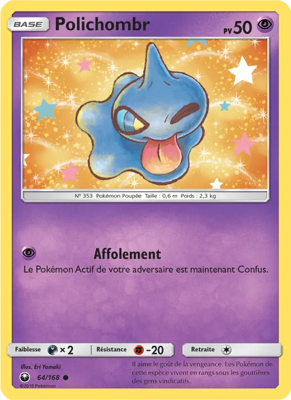 Polichombr – carte Pokémon TCG Commune n°64