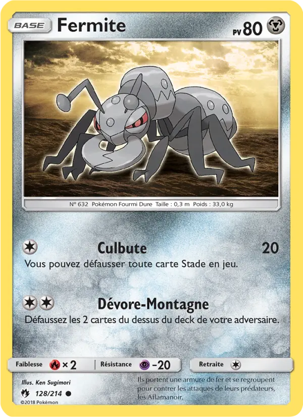 Fermite – carte Pokémon TCG Commune n°128