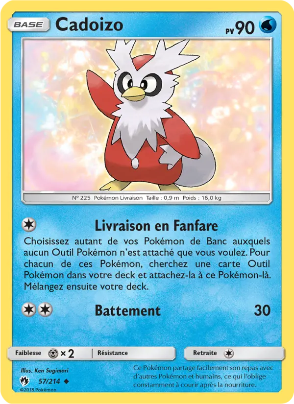 Cadoizo – carte Pokémon TCG Peu Commune n°57