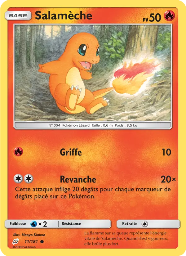 Salamèche – carte Pokémon TCG Commune n°11