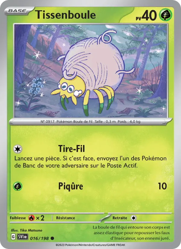 Tissenboule – carte Pokémon TCG Commune n°016