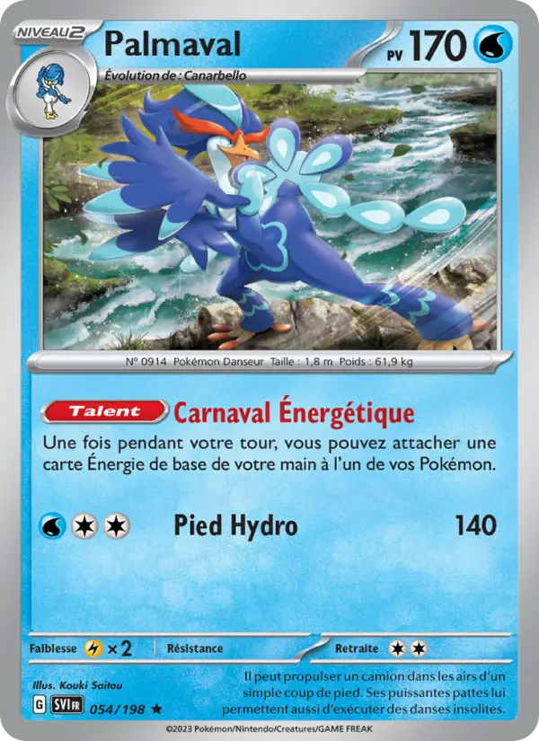 Palmaval – carte Pokémon TCG Rare n°054