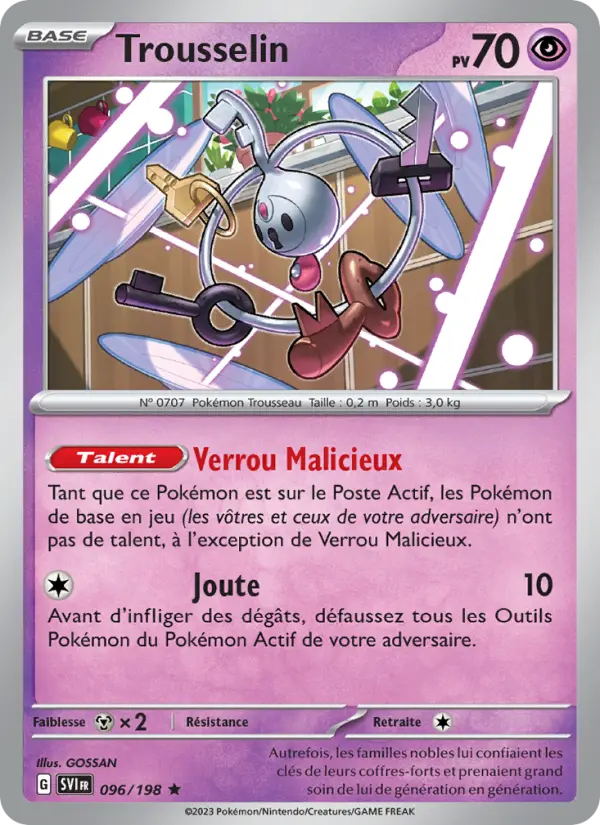 Trousselin – carte Pokémon TCG Rare n°096
