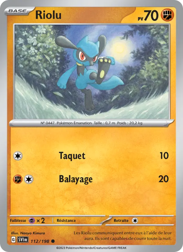 Riolu – carte Pokémon TCG Commune n°112
