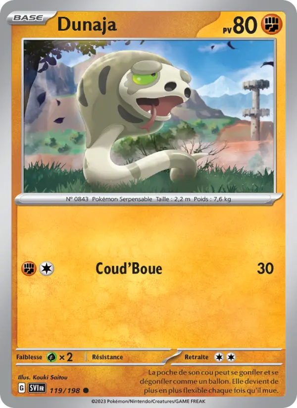 Dunaja – carte Pokémon TCG Commune n°119