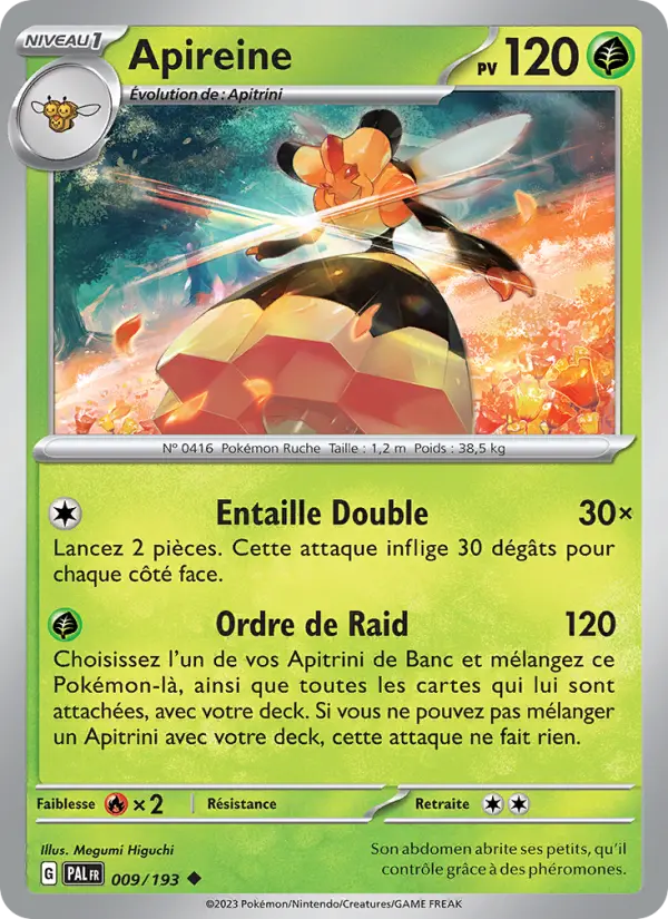 Apireine – carte Pokémon TCG Peu Commune n°009