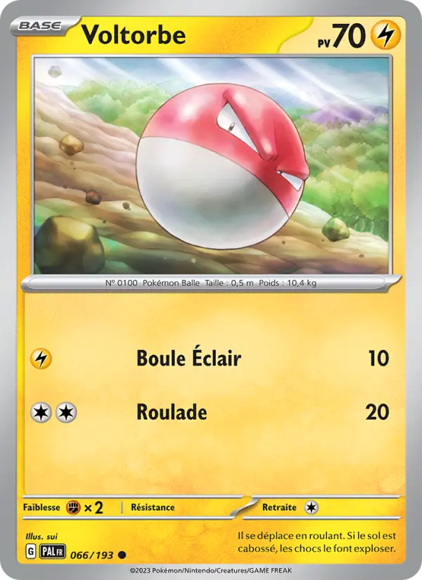 Voltorbe – carte Pokémon TCG Commune n°066