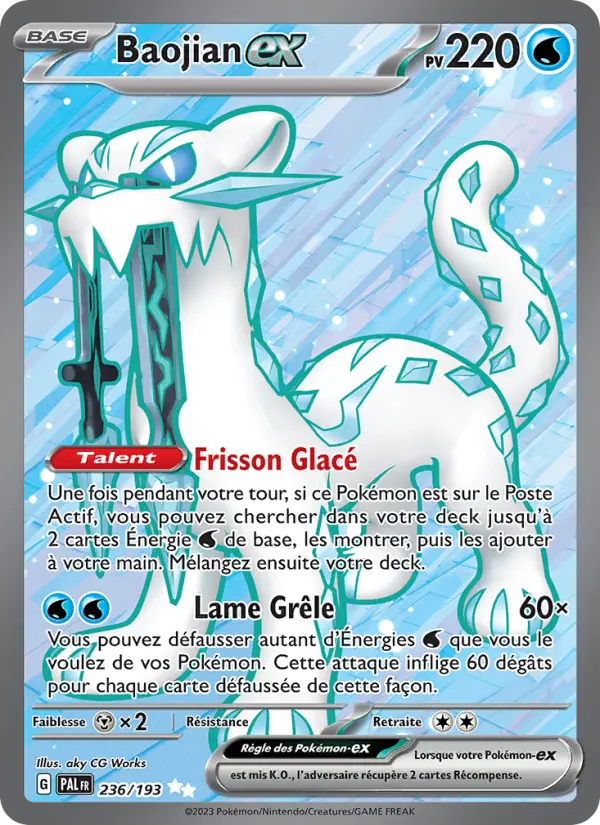 Baojian-ex – carte Pokémon TCG Ultra Rare n°236