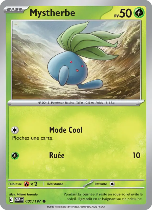 Mystherbe – carte Pokémon TCG Commune n°001
