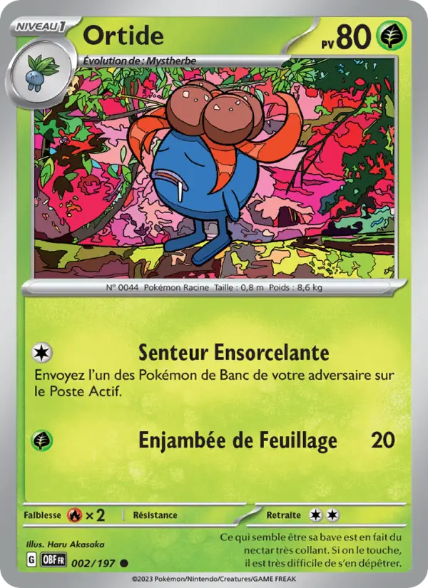 Ortide – carte Pokémon TCG Commune n°002