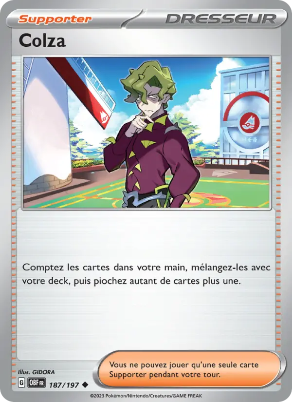 Colza – carte Pokémon TCG Peu Commune n°187