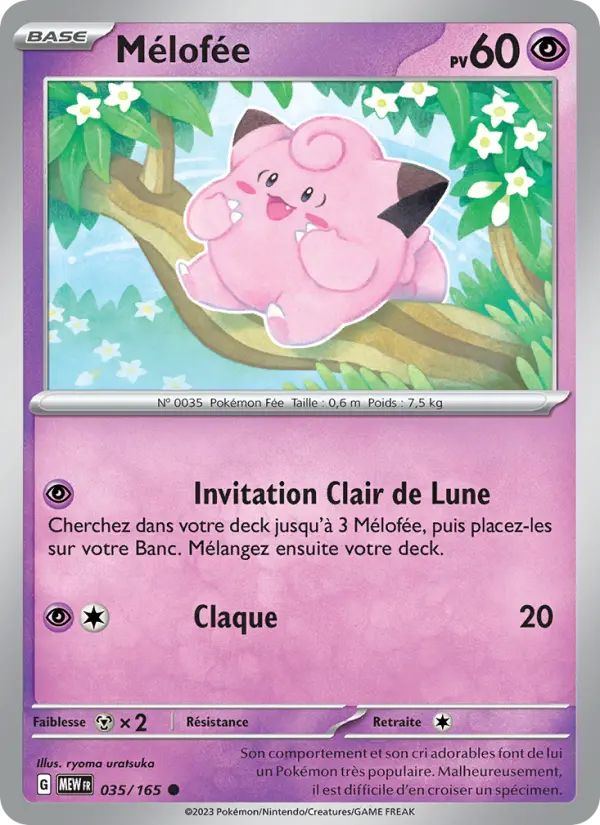 Mélofée – carte Pokémon TCG Commune n°035