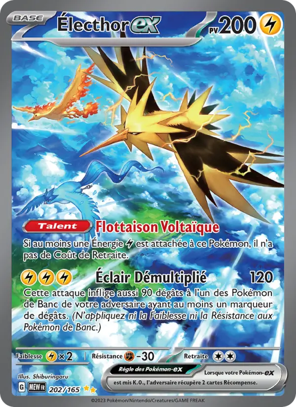 Électhor-ex – carte Pokémon TCG Illustration spéciale rare n°202