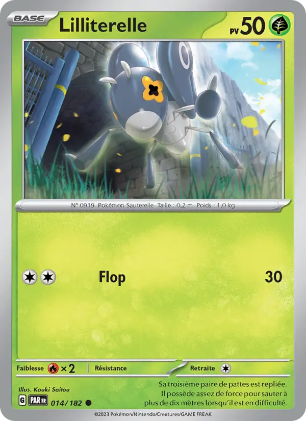 Lilliterelle – carte Pokémon TCG Commune n°014