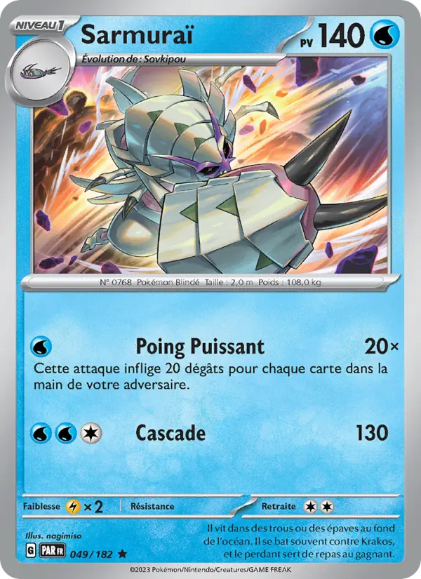 Sarmuraï – carte Pokémon TCG Rare n°049