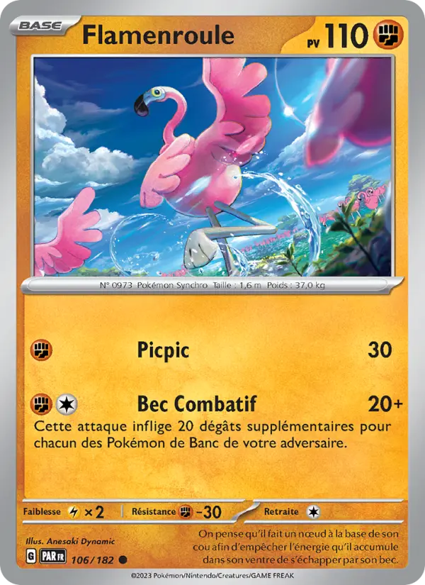 Flamenroule – carte Pokémon TCG Commune n°106