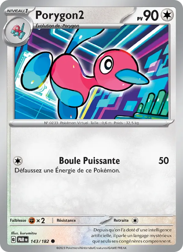 Porygon2 – carte Pokémon TCG Commune n°143