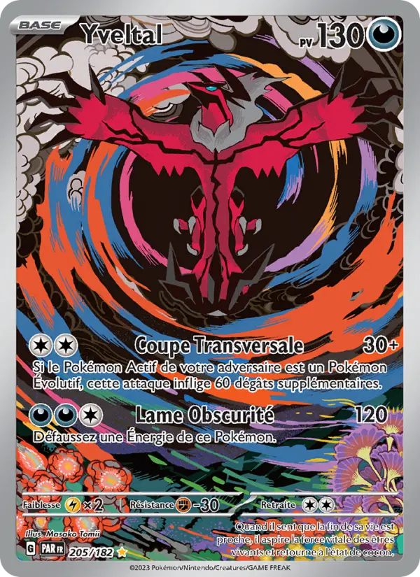 Yveltal – carte Pokémon TCG Illustration rare n°205