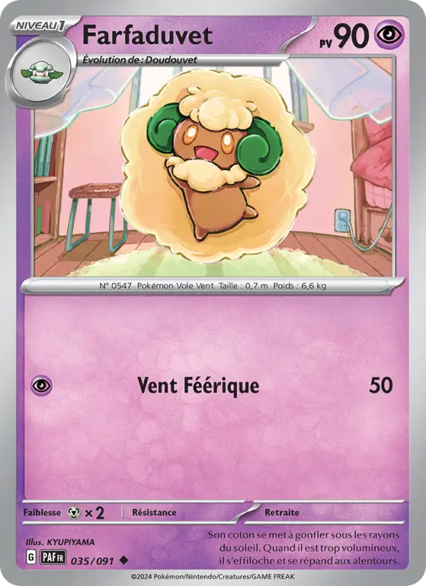 Farfaduvet – carte Pokémon TCG Peu Commune n°035