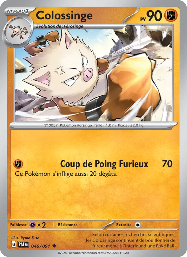 Colossinge – carte Pokémon TCG Peu Commune n°046
