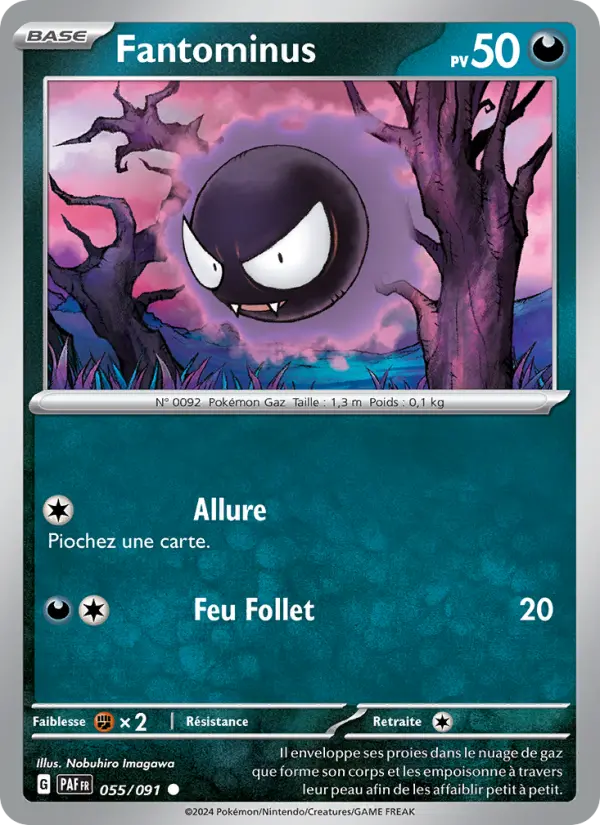 Fantominus – carte Pokémon TCG Commune n°055