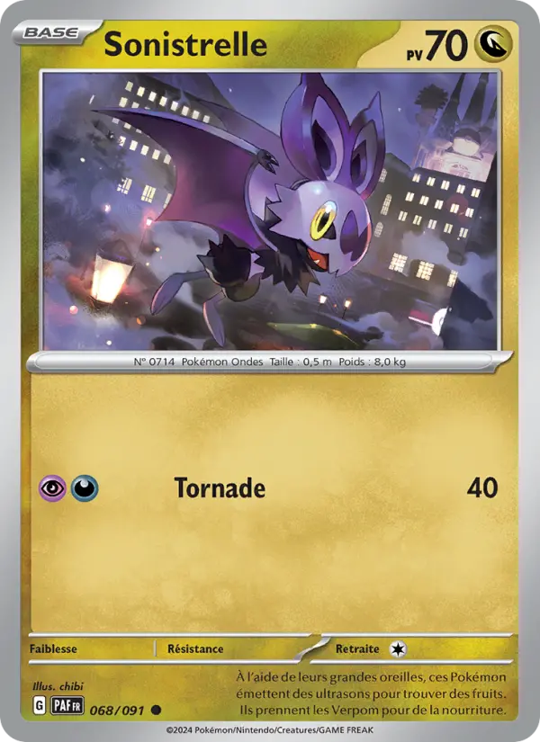 Sonistrelle – carte Pokémon TCG Commune n°068