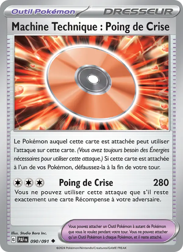 Capsule Technique : Poing de Crise – carte Pokémon TCG Peu Commune n°090