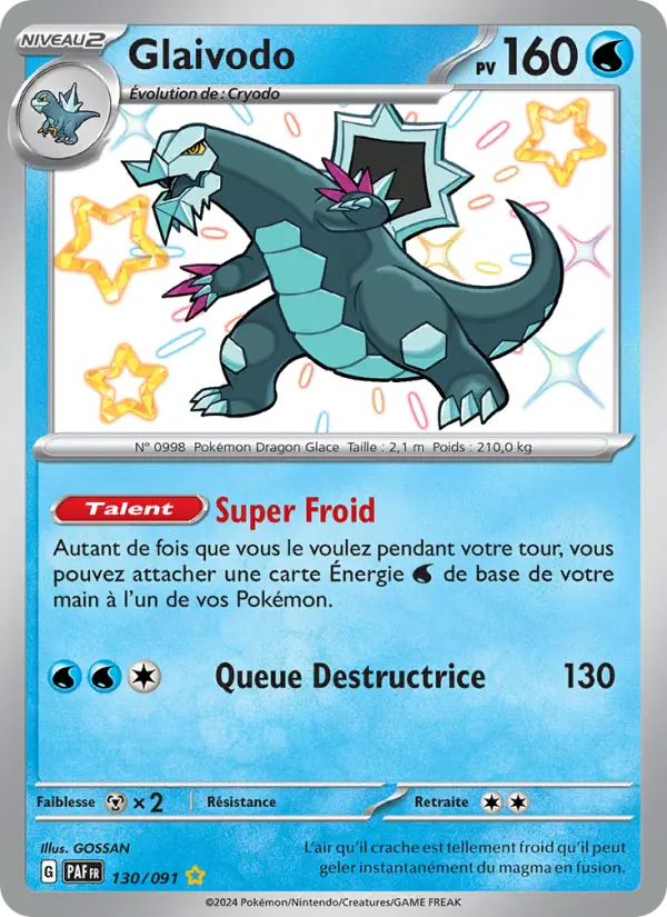 Glaivodo – carte Pokémon TCG Shiny rare n°130