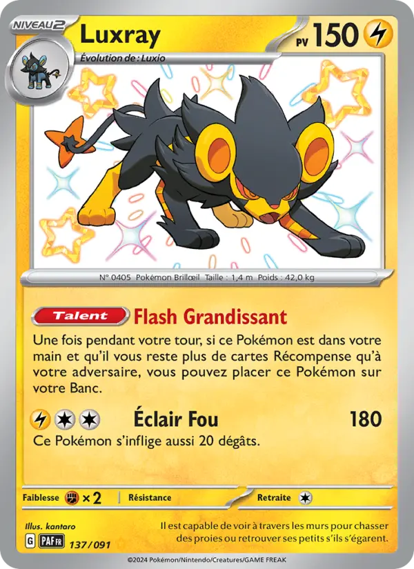 Luxray – carte Pokémon TCG Shiny rare n°137