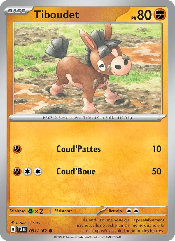 Tiboudet – carte Pokémon TCG Commune n°091