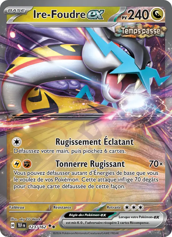 Ire-Foudre-ex – carte Pokémon TCG Double rare n°123