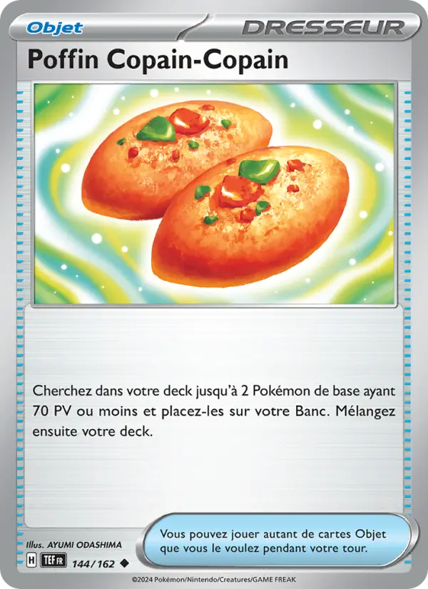 Poffin Copain-Copain – carte Pokémon TCG Peu Commune n°144
