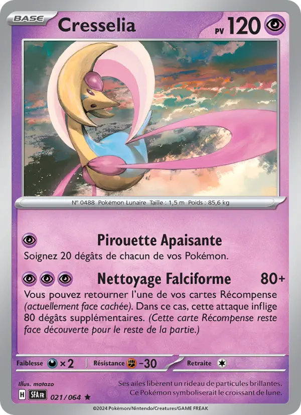Cresselia – carte Pokémon TCG Rare n°021