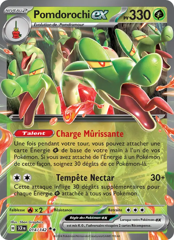Pomdorochi-ex – carte Pokémon TCG Double rare n°014