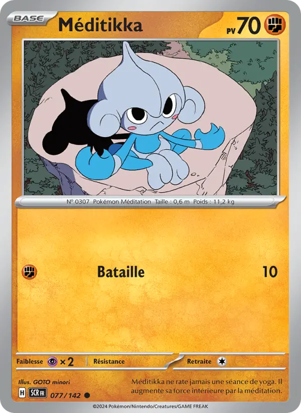 Méditikka – carte Pokémon TCG Commune n°077